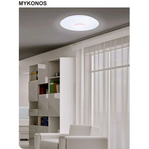 PLAFON MYKONOS 24W LED RGB+ALTAVOZ 40cm