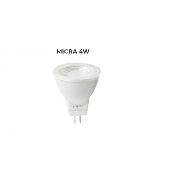 BOMBILLA LED MICRA 4W MR11 12V   38º 320Lm